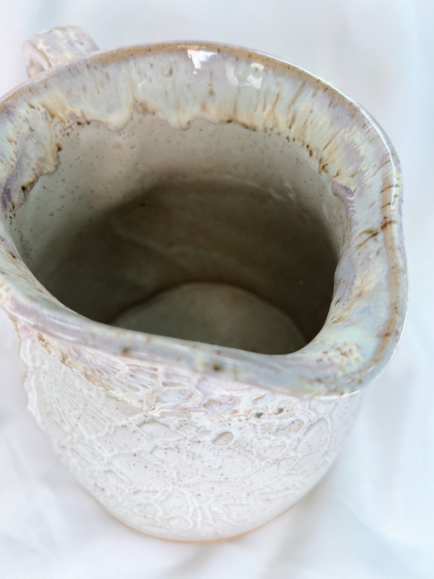 Lace water pitcher| lavender mist