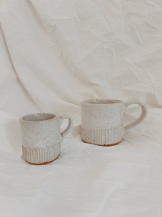 Carved mini mug