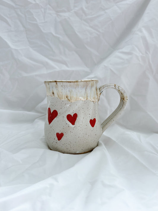 Large Red Heart mug | Elise
