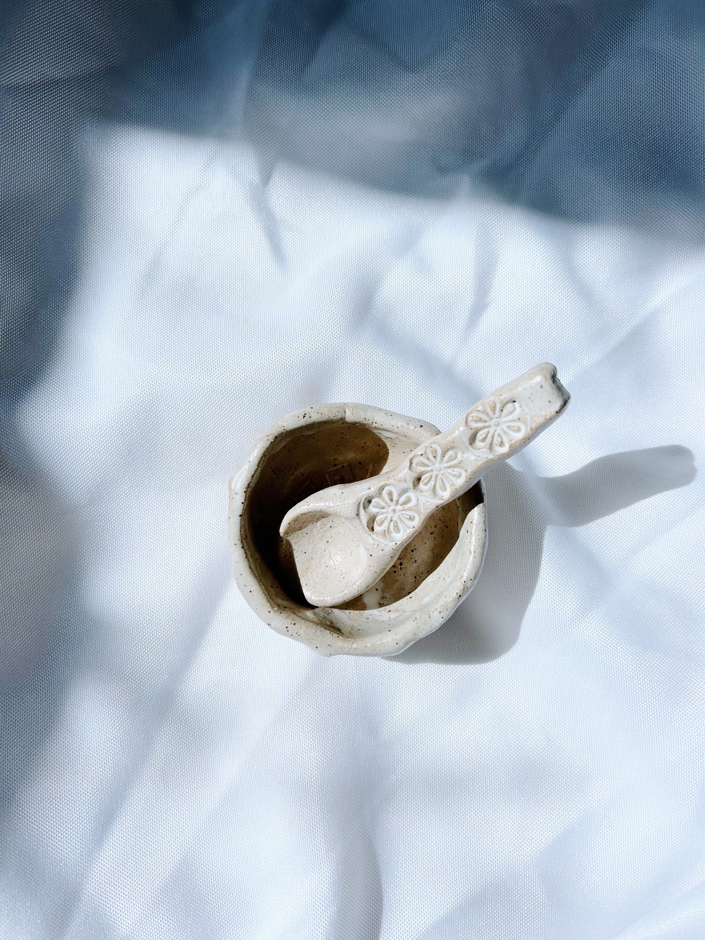 Mini salt dish | cream