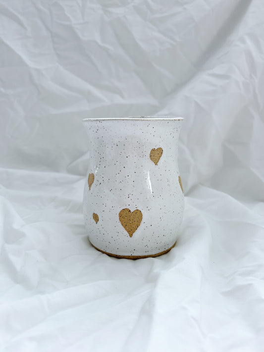 Large Heart mug | Simple White
