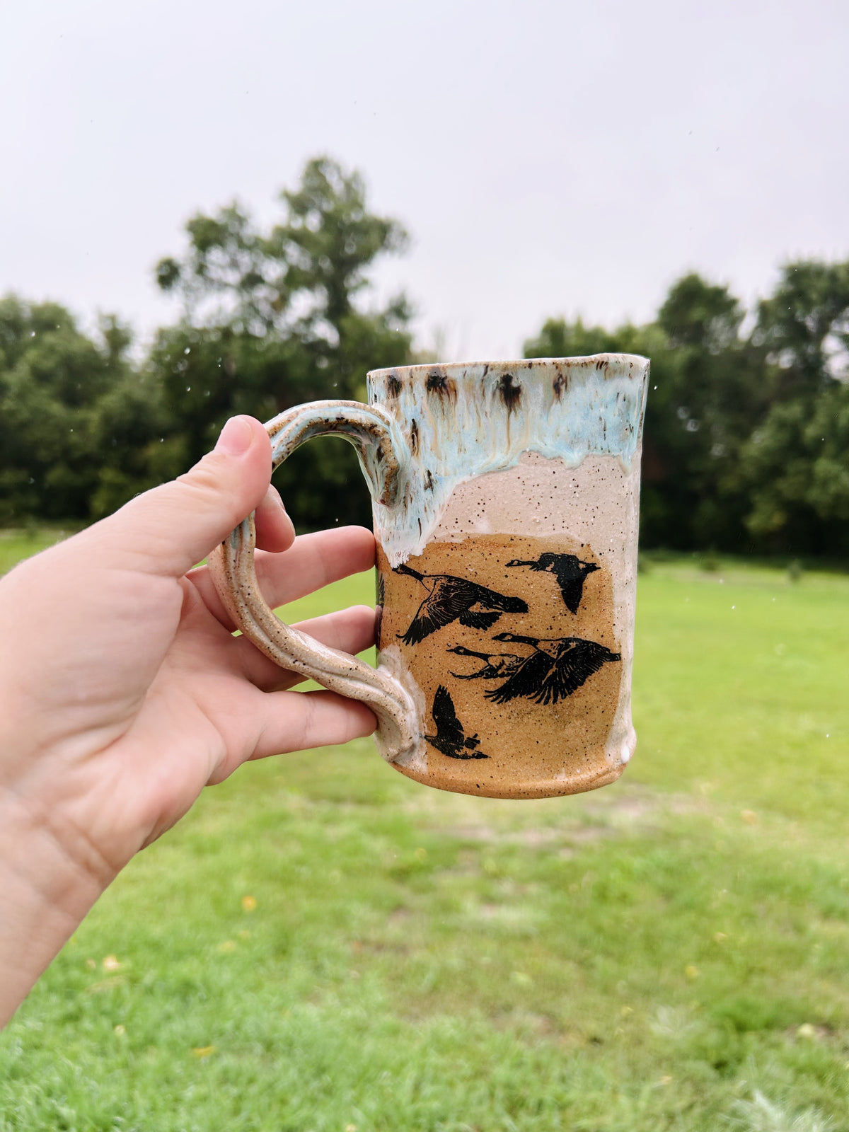 Canada geese mug | Quail egg