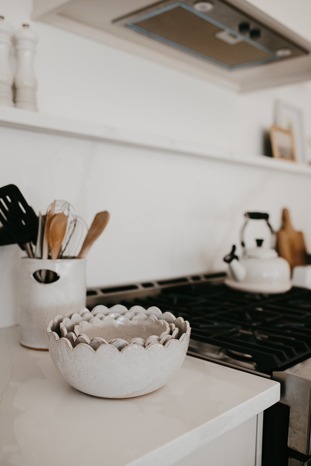 PREORDER - Nesting scalloped bowls