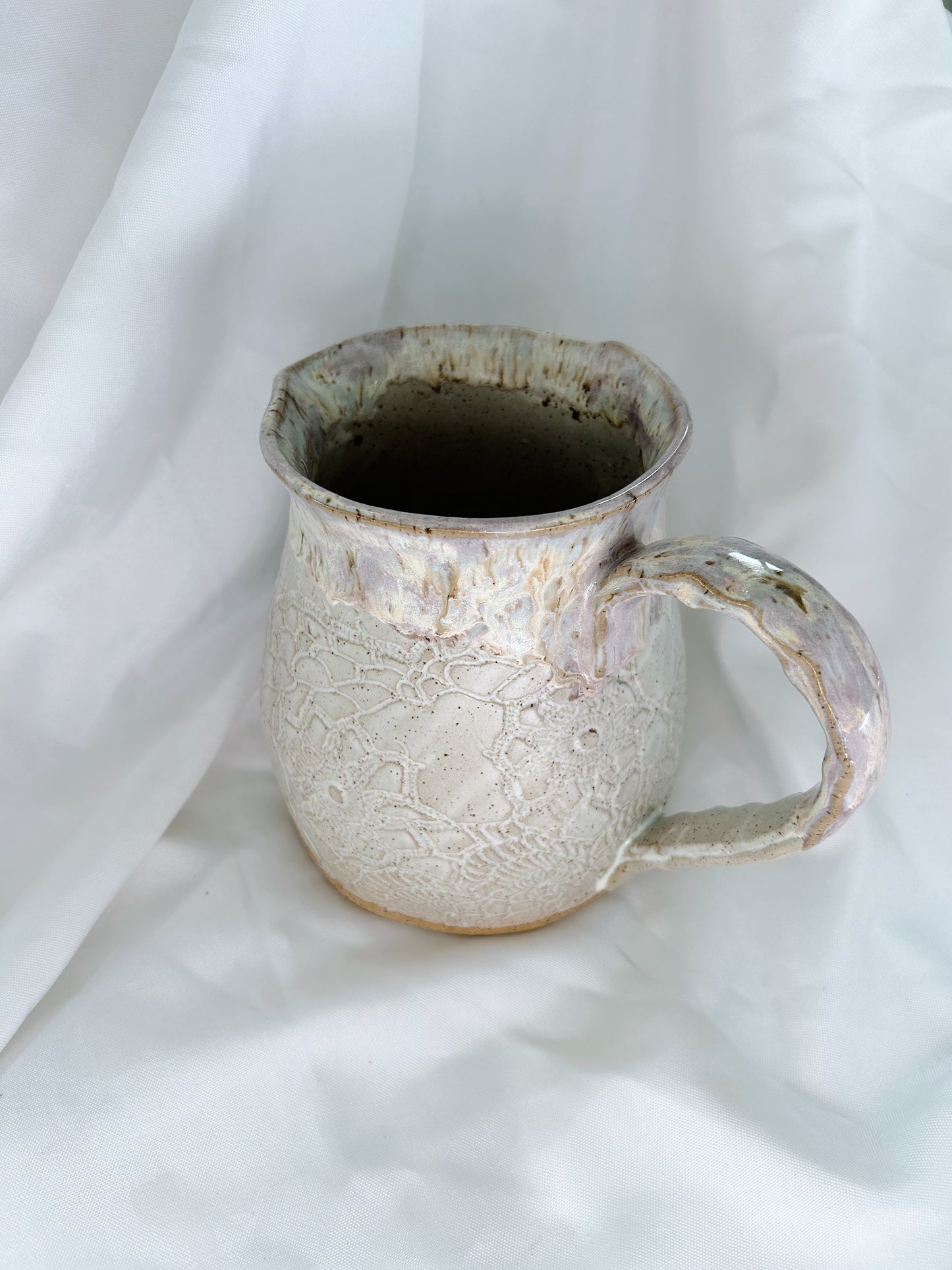 Lace water pitcher| lavender mist