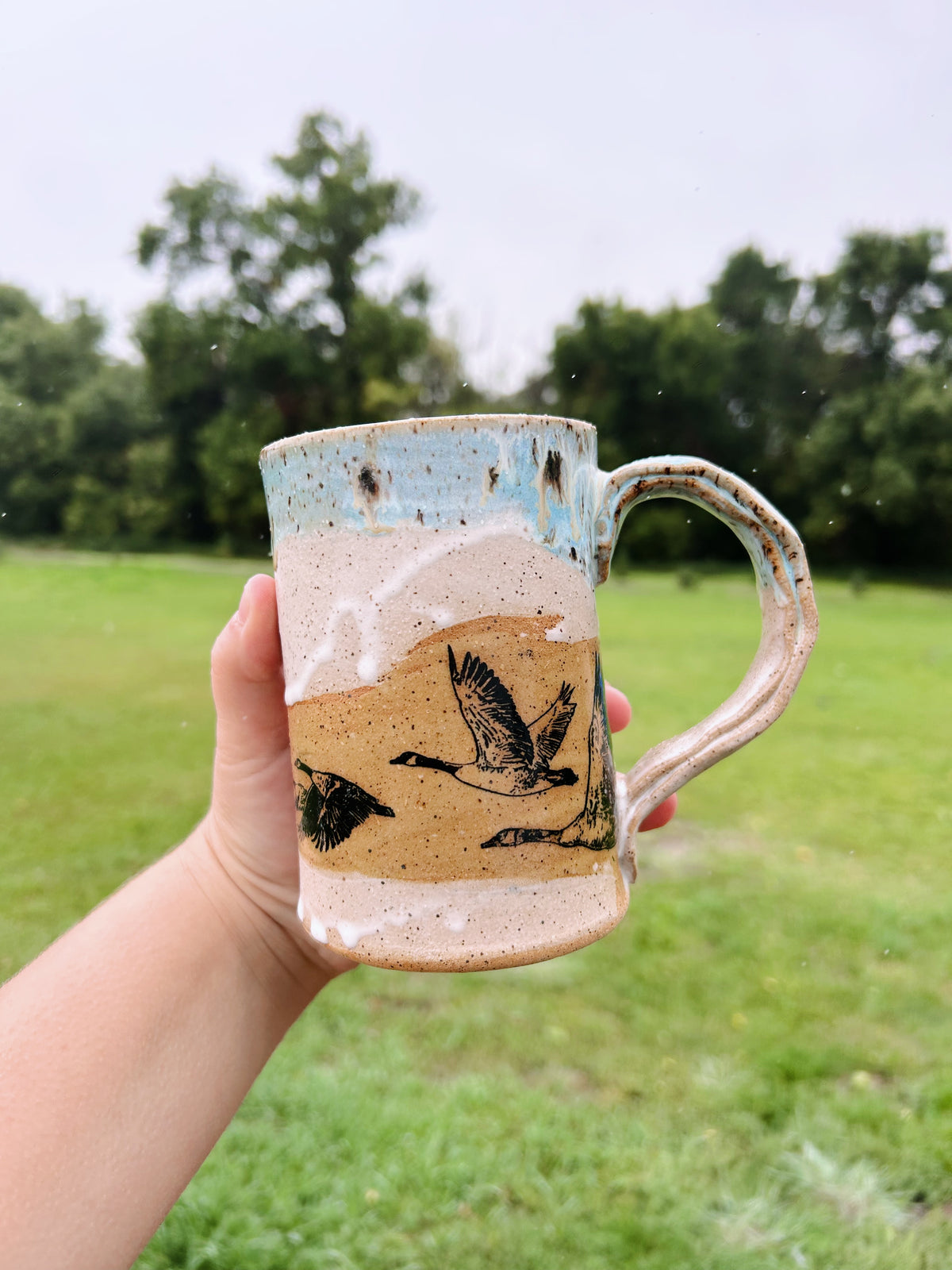 Canada geese mug | Quail egg