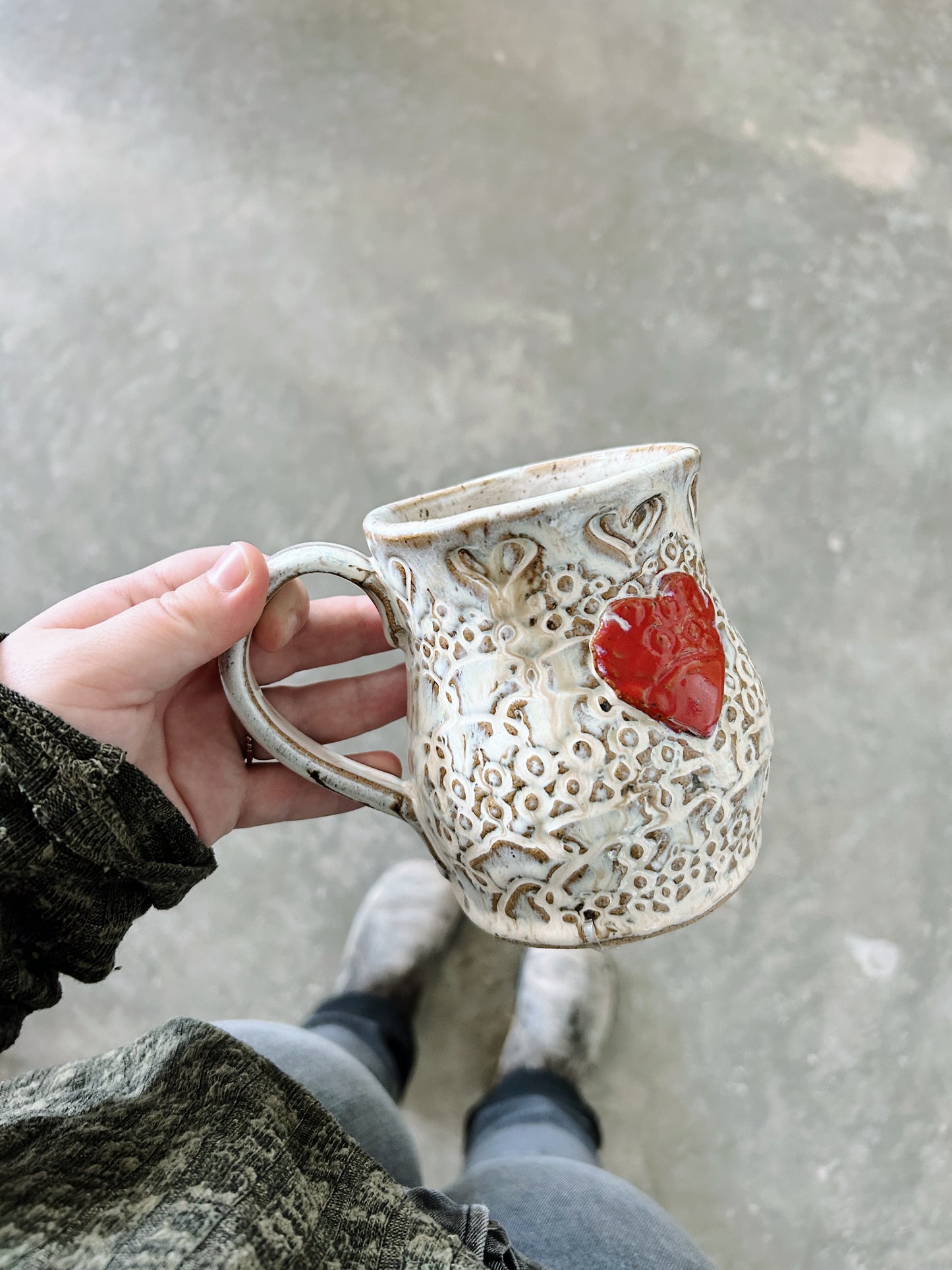 Large mug with heart |