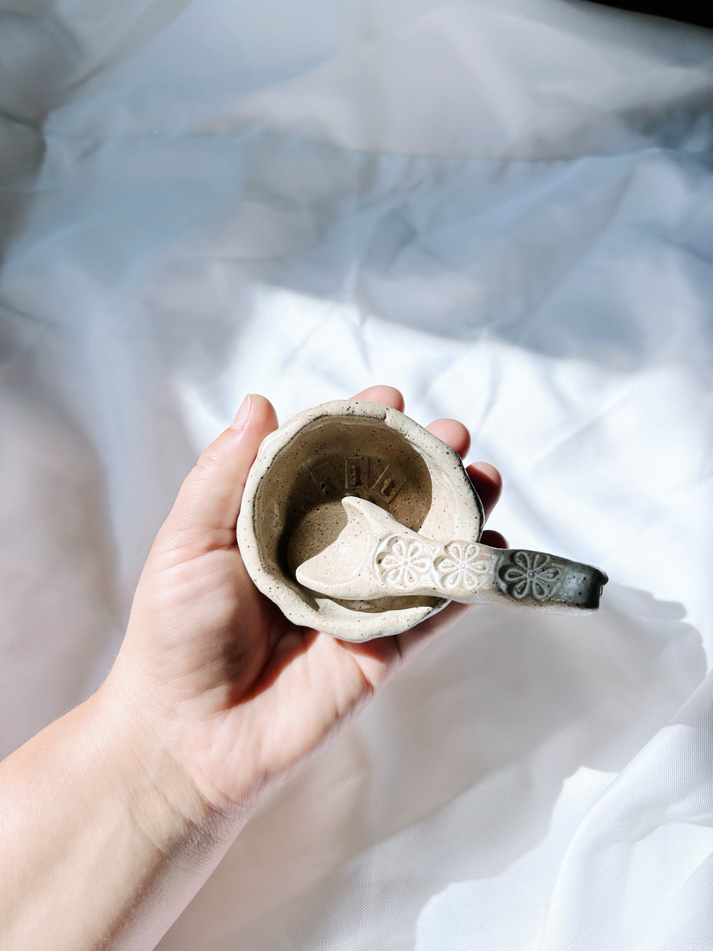 Mini salt dish | cream
