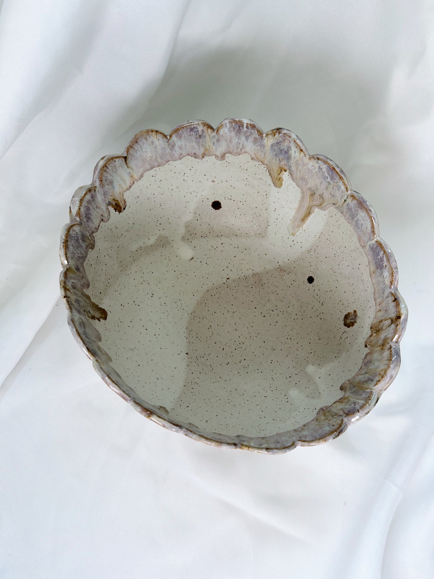 Large scalloped bowl | Lavender Mist