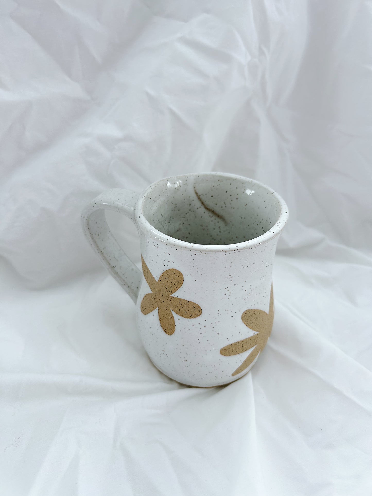 Simple floral mug