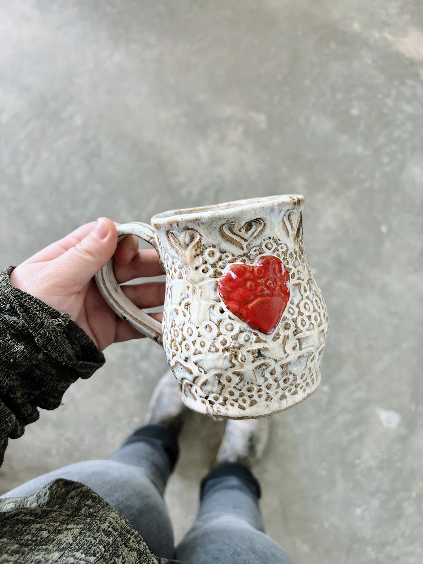 Large mug with heart |