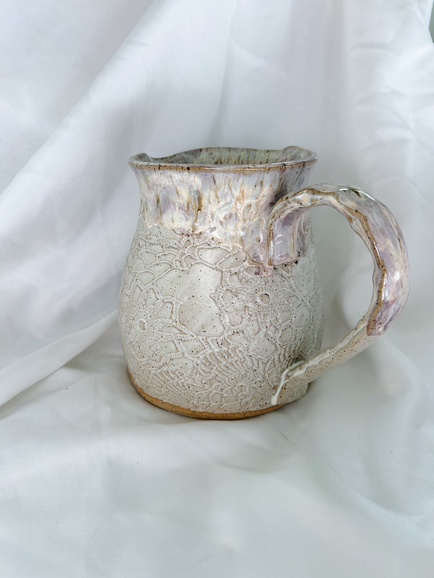 Lace water pitcher| lavender mist