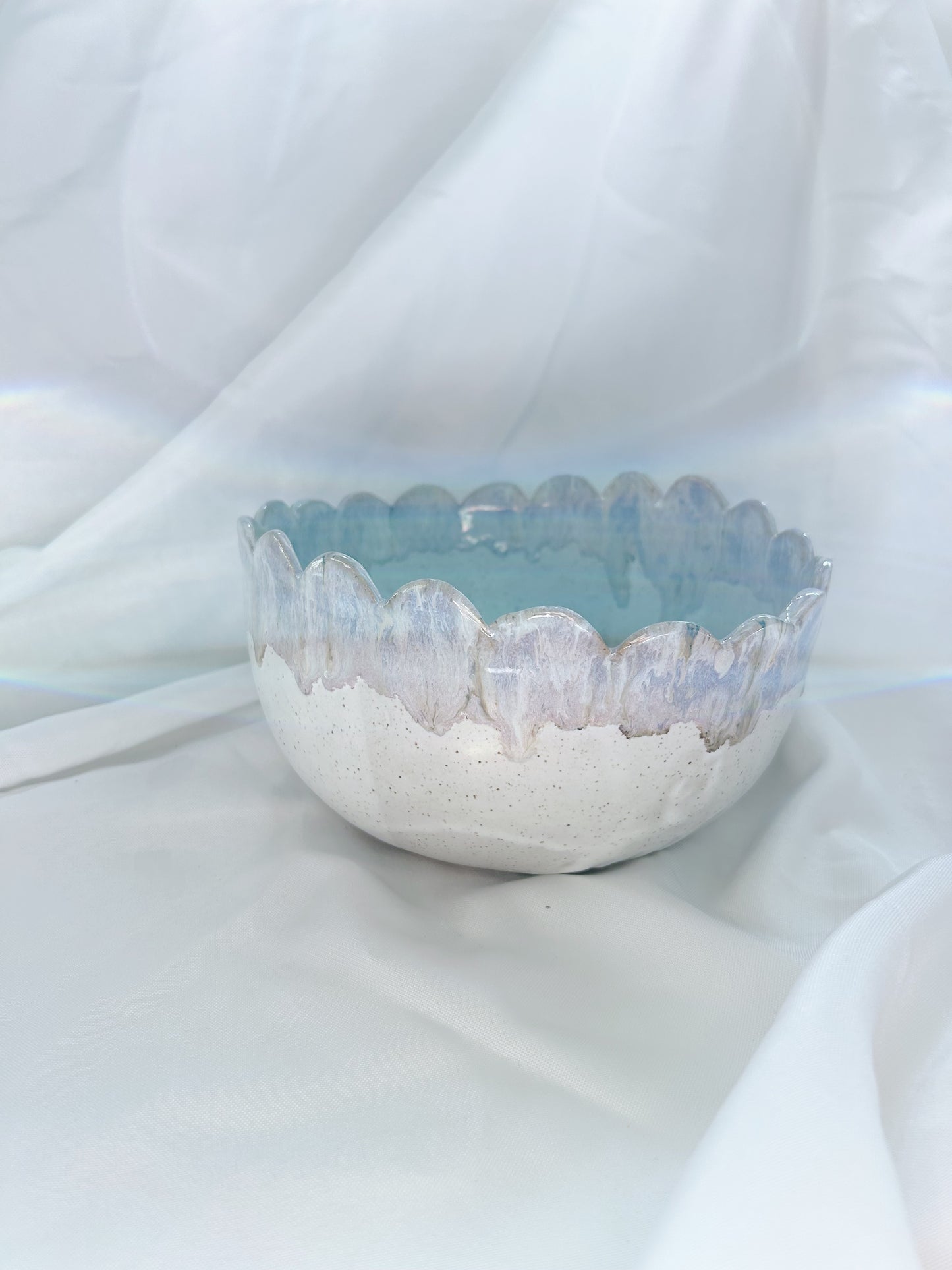 Large scalloped bowl | Lavender Mist