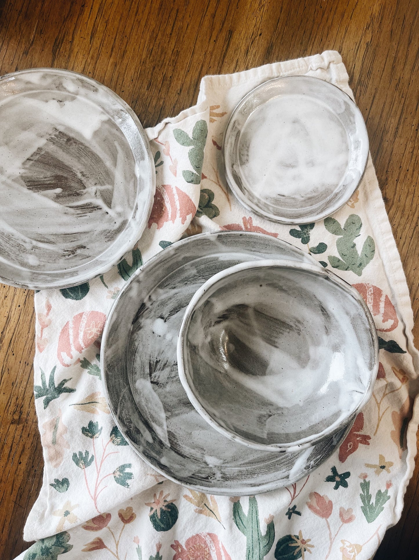 White wash dinnerware PREORDER image 1