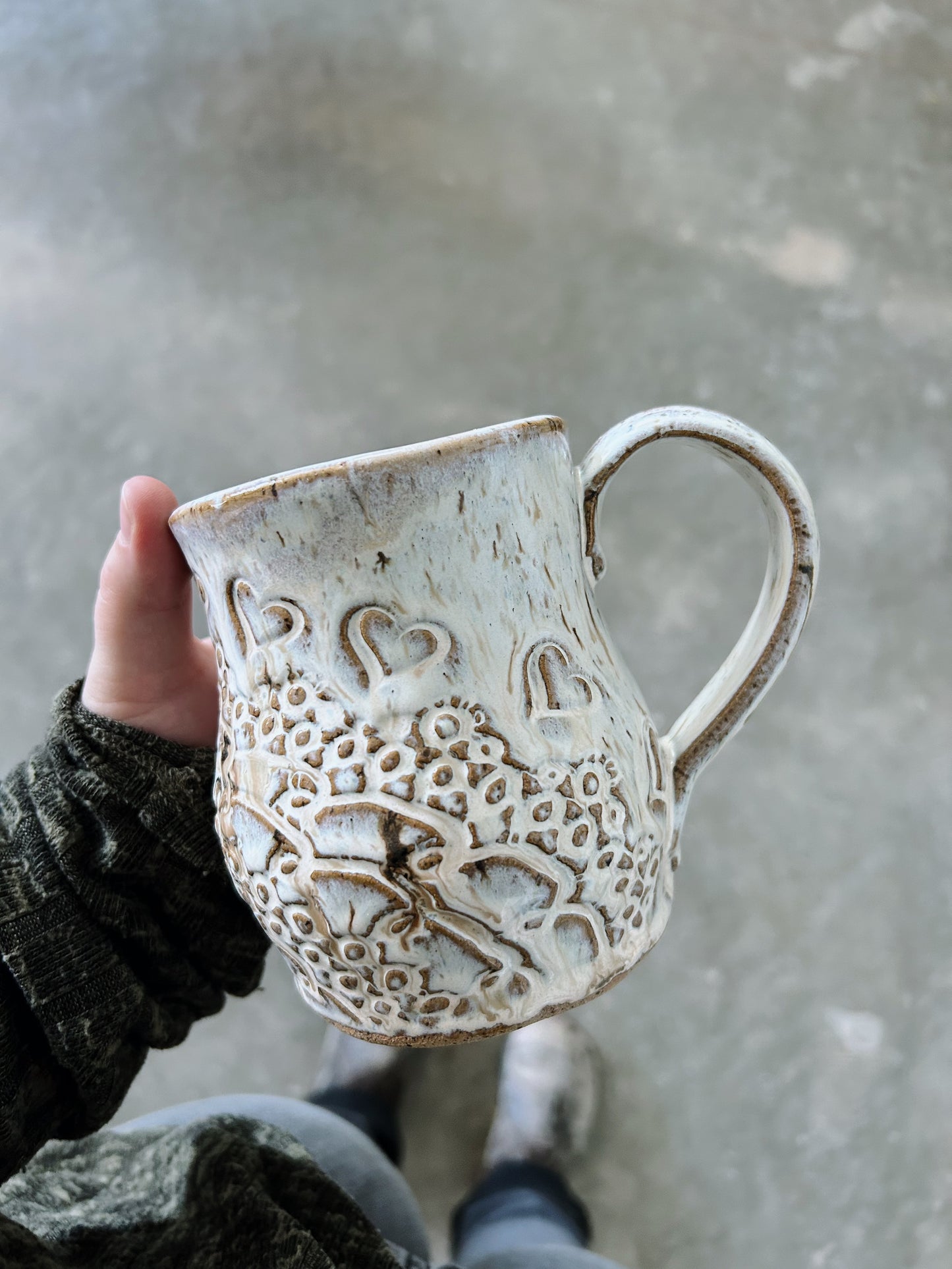 Large mug with heart |