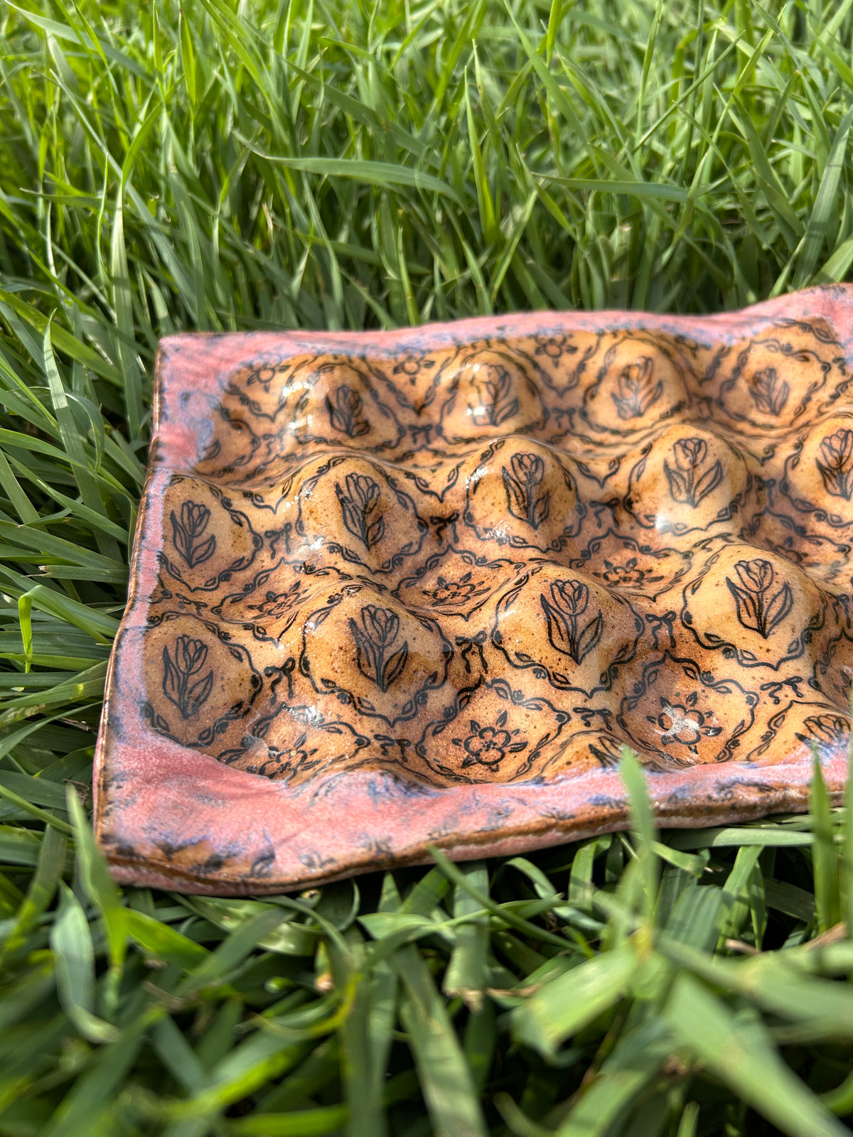 Floral egg tray