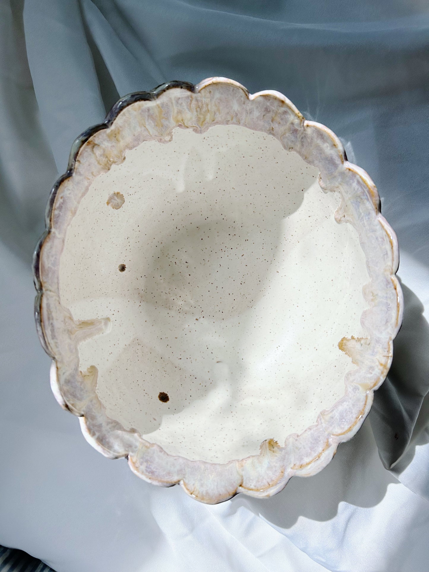 Large scalloped bowl | Lavender Mist