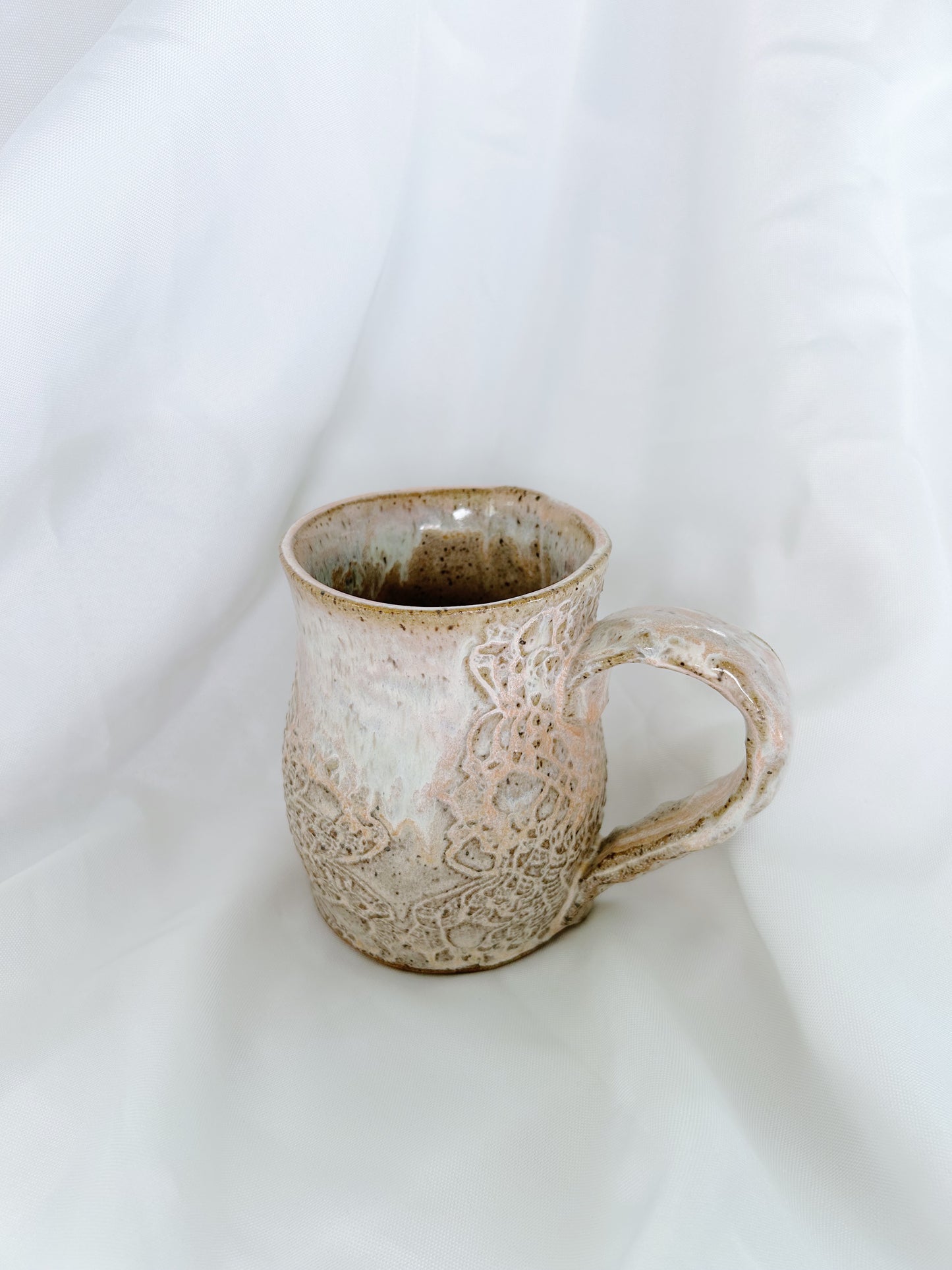 Chunky lace mug | harvest sky