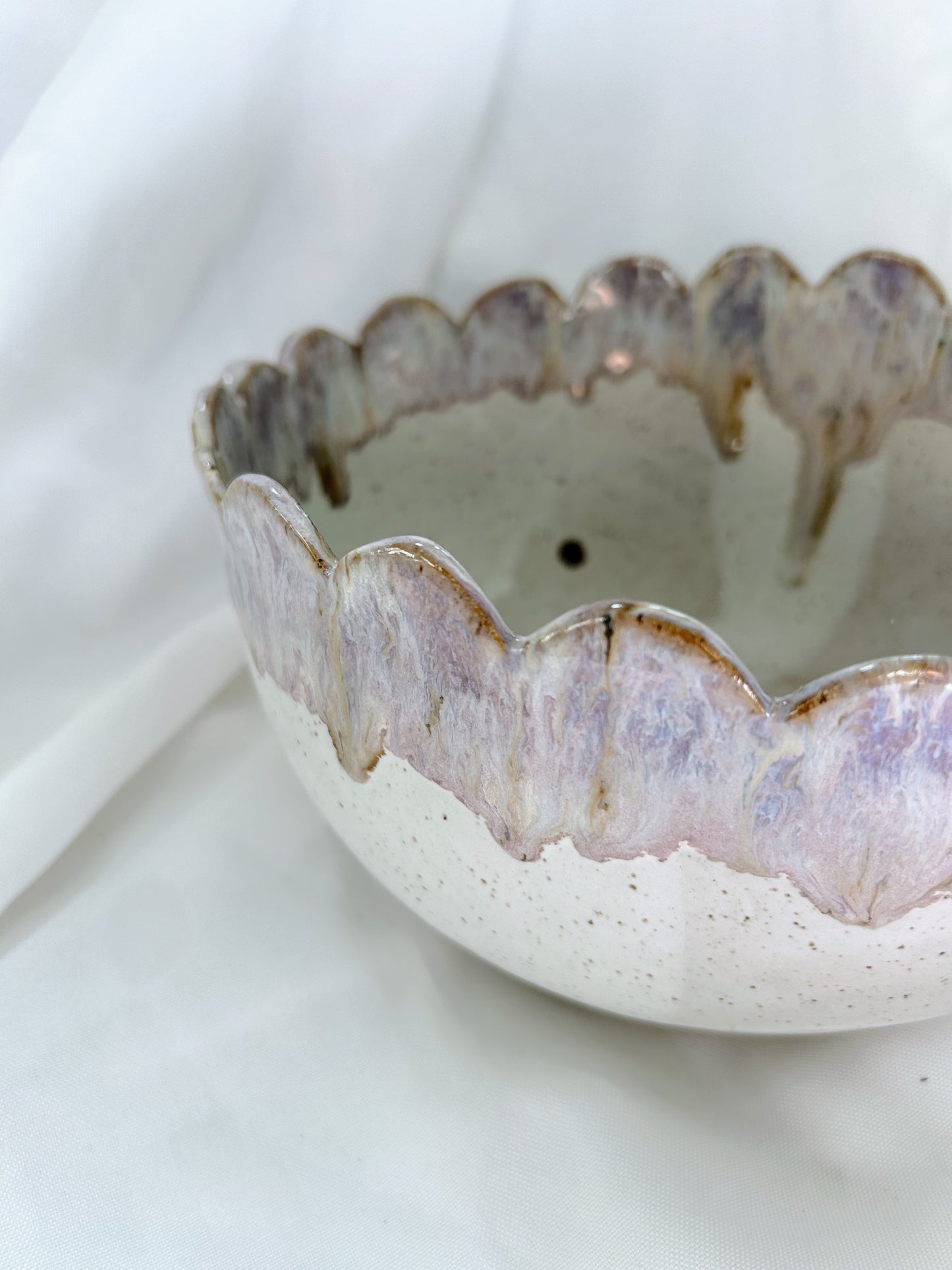 Large scalloped bowl | Lavender Mist