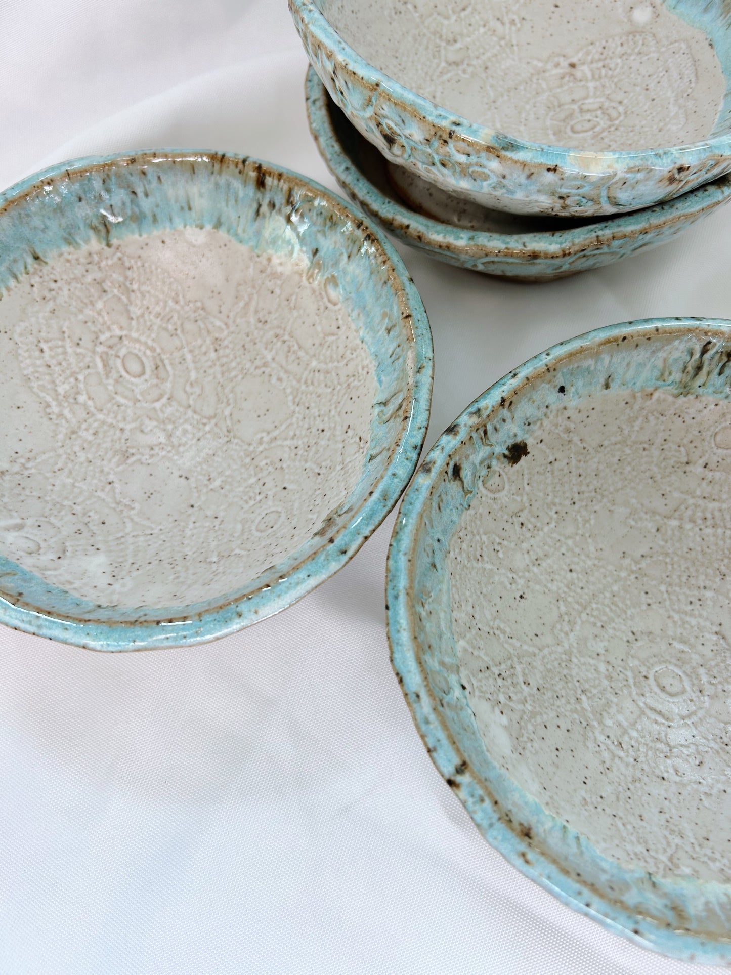 Footed dessert bowl set | Quail egg