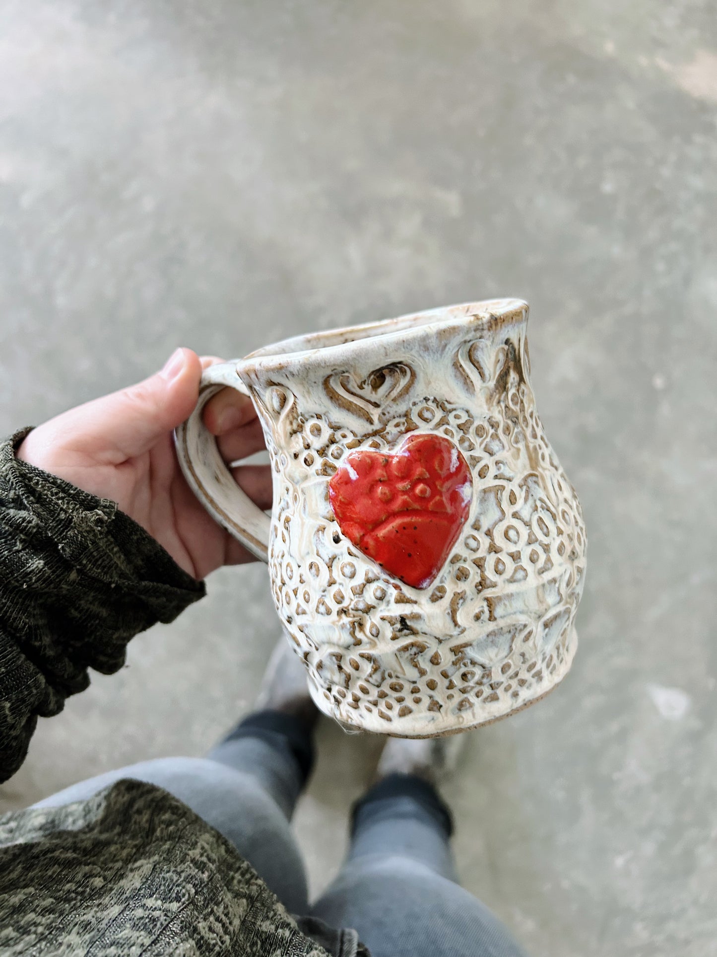 Large mug with heart |