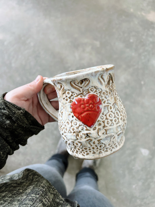 Large mug with heart |