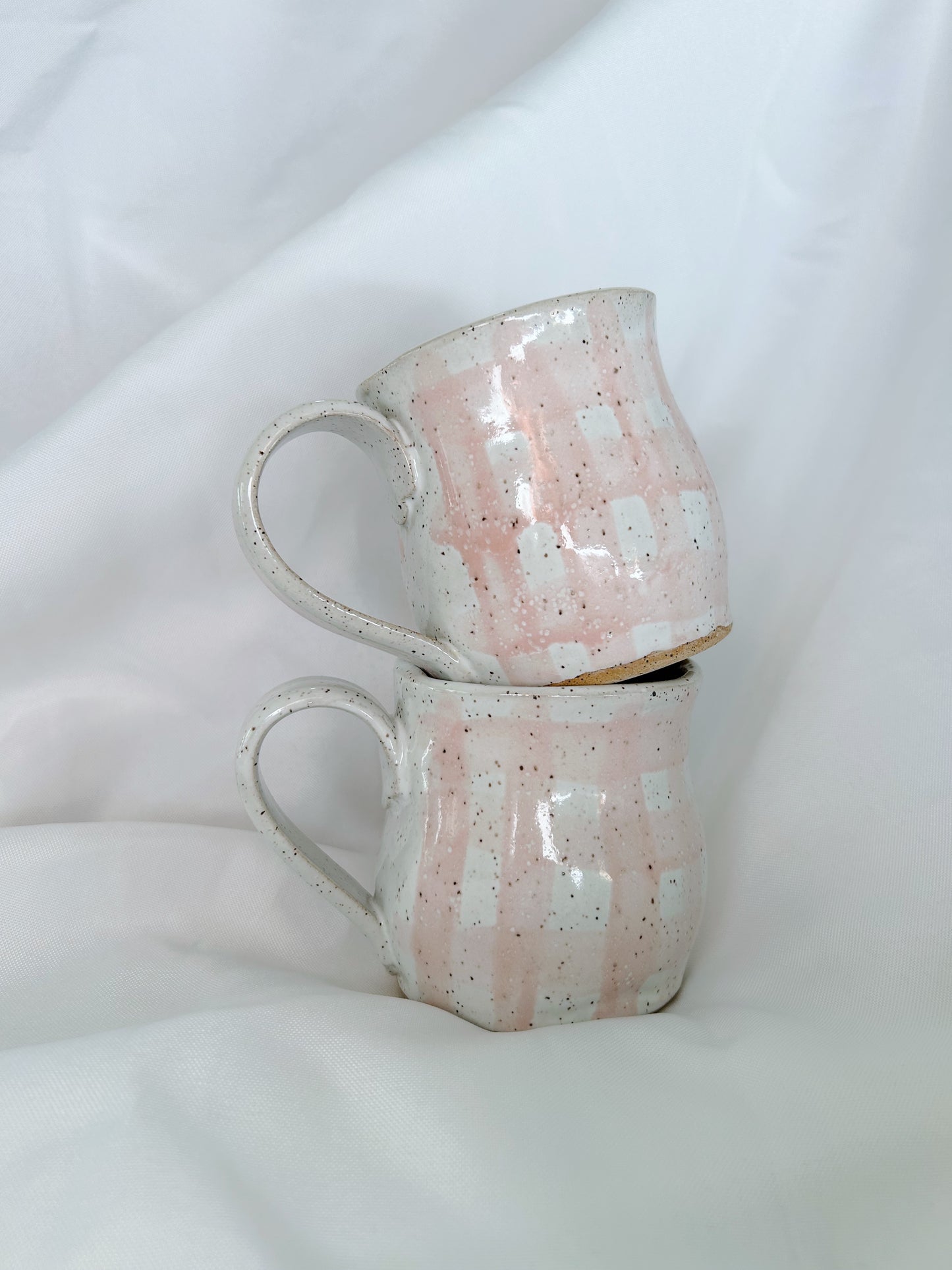 Gingham mug | pink