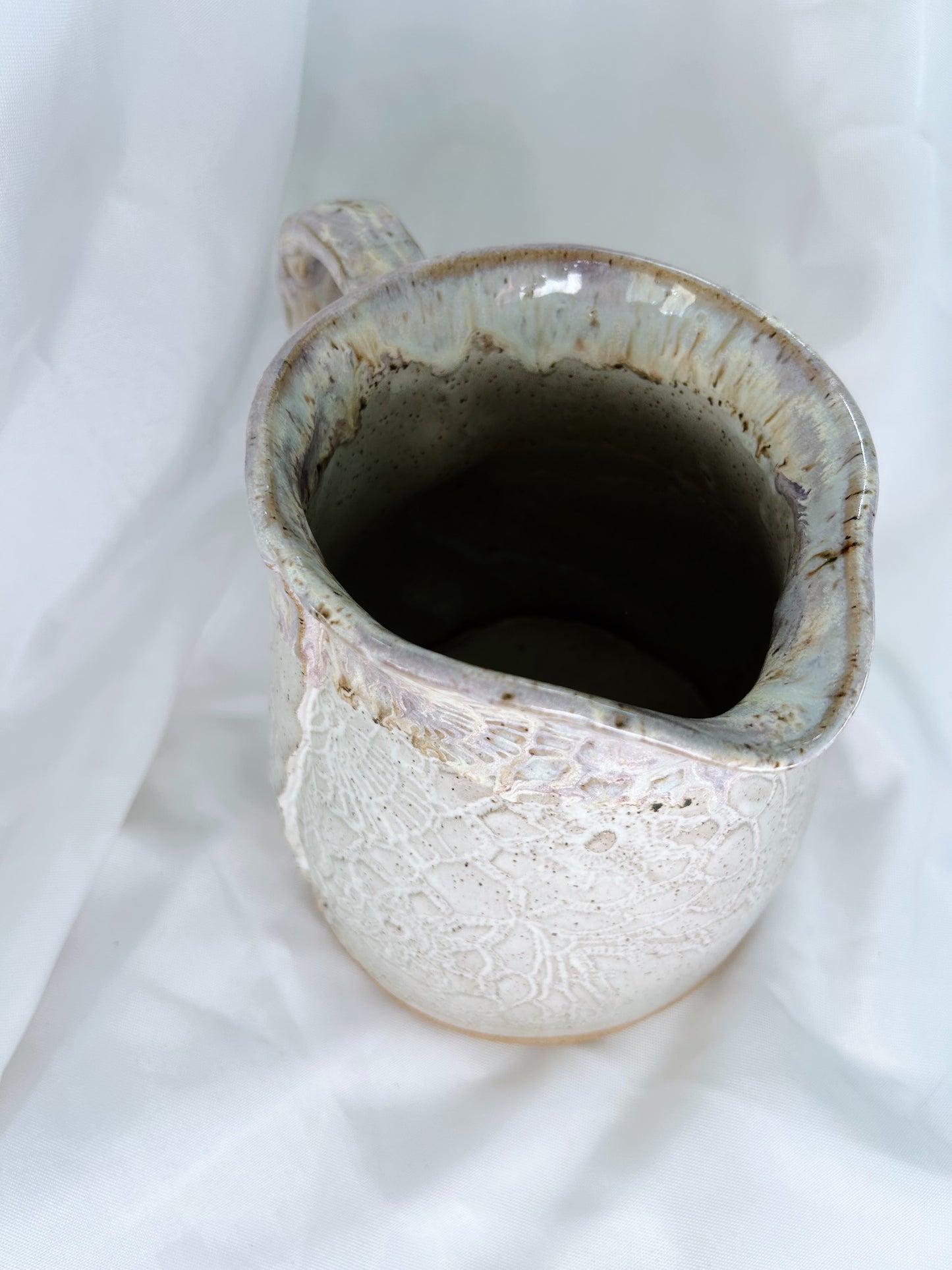 Lace water pitcher| lavender mist