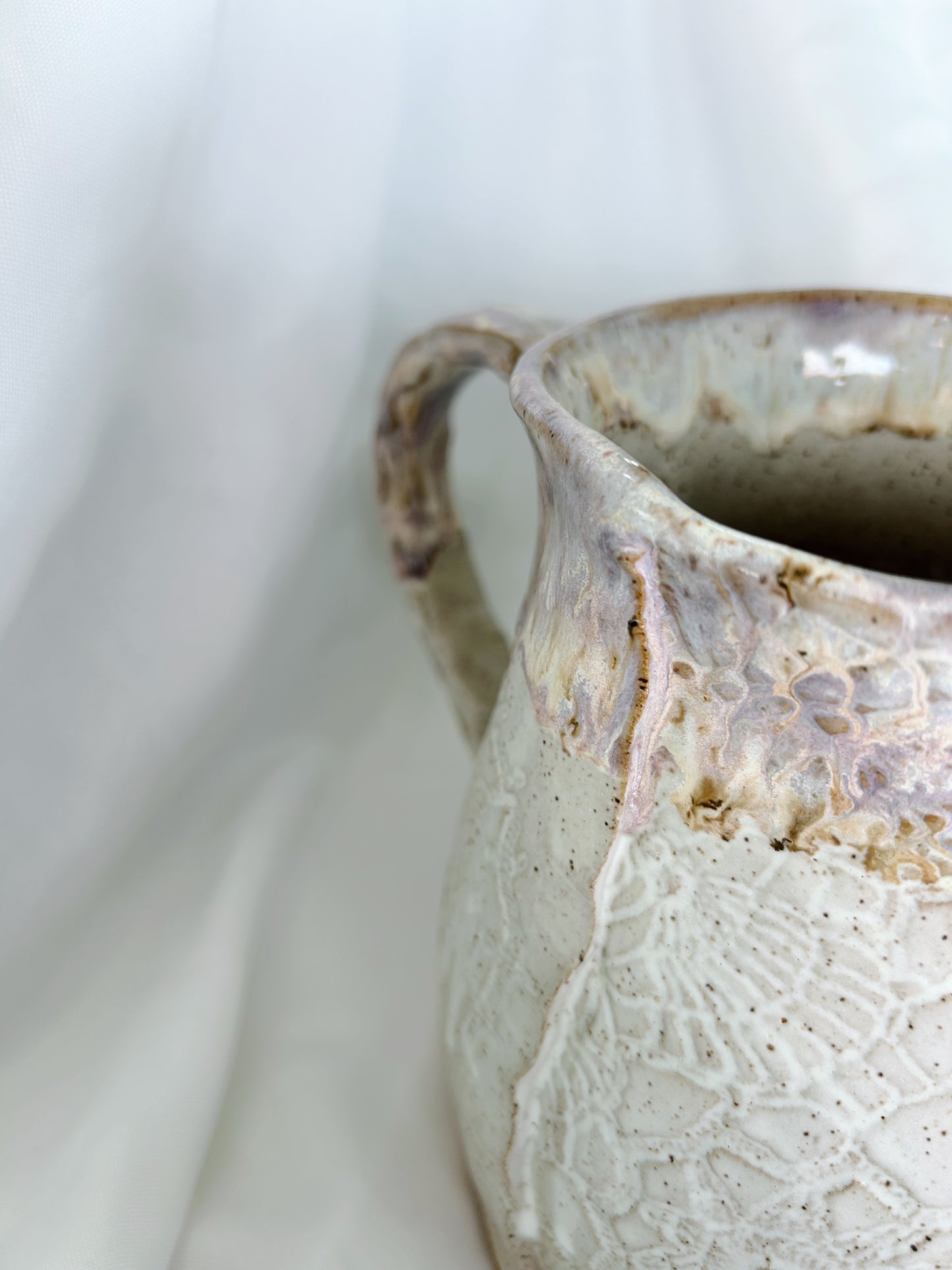 Lace water pitcher| lavender mist
