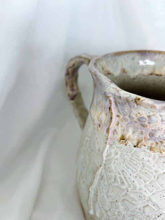 Lace water pitcher| lavender mist