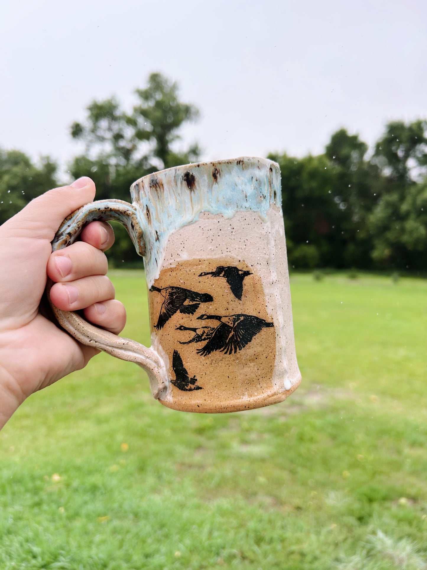 Canada geese mug | Quail egg