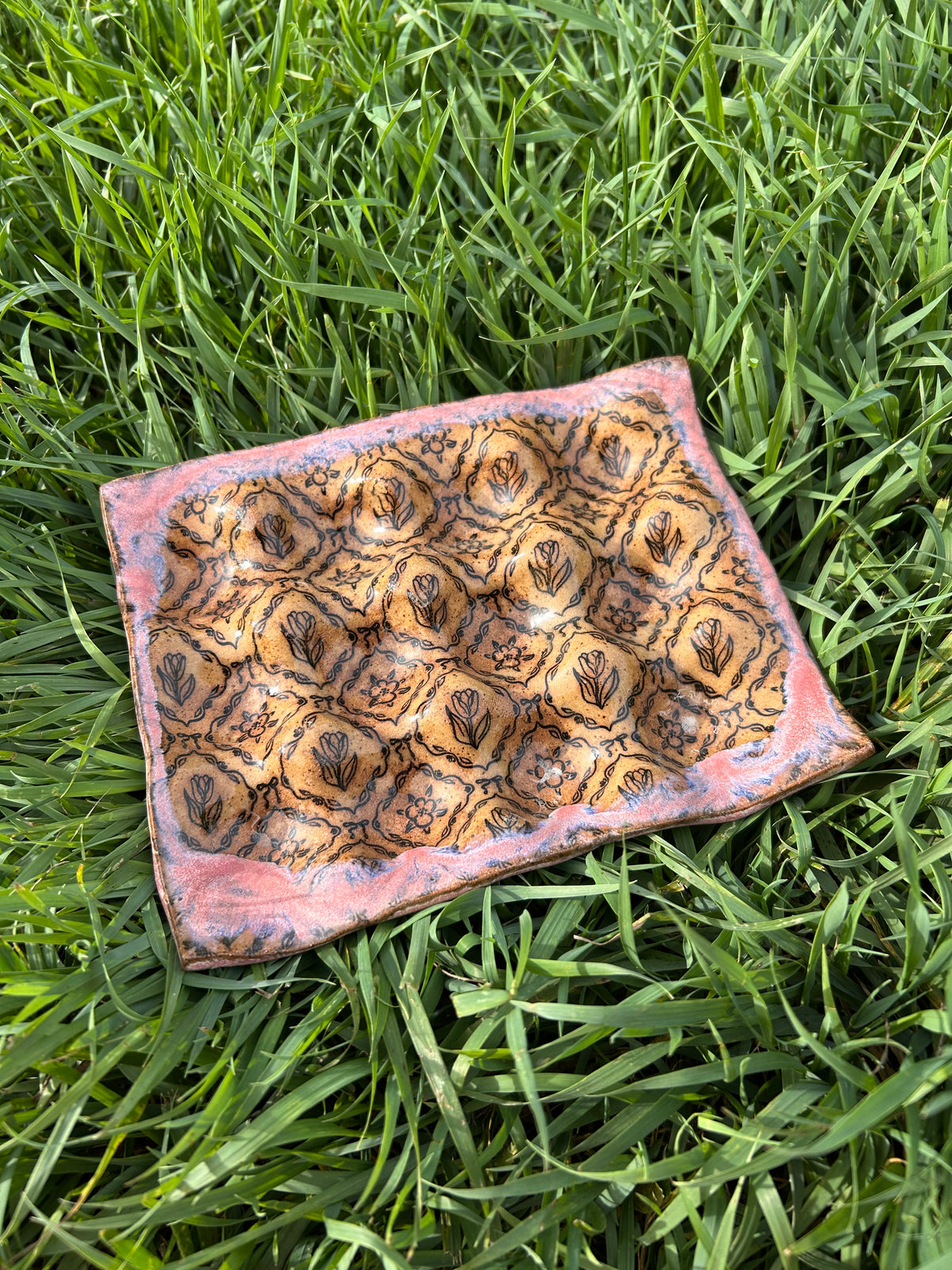 Floral egg tray