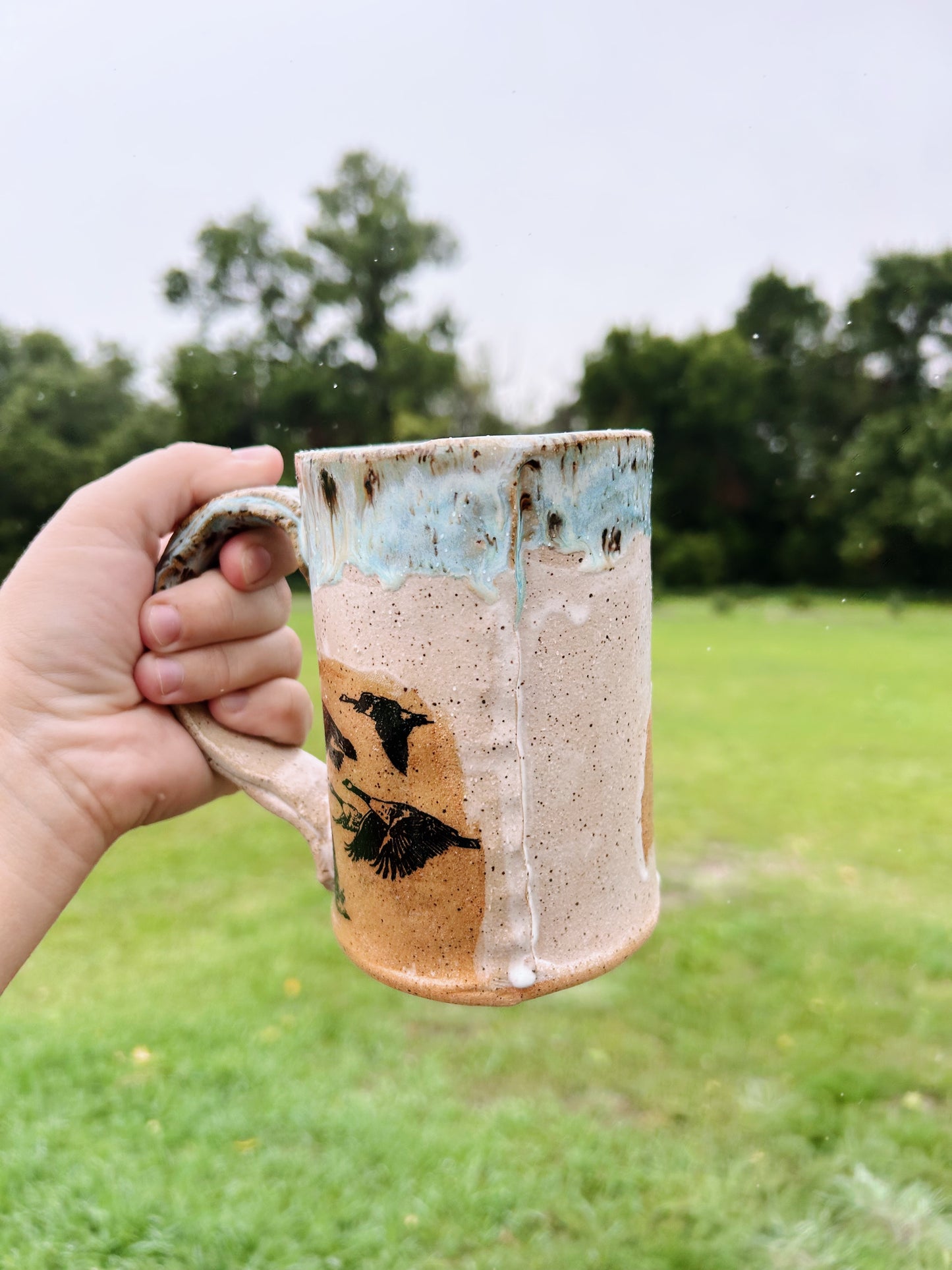 Canada geese mug | Quail egg