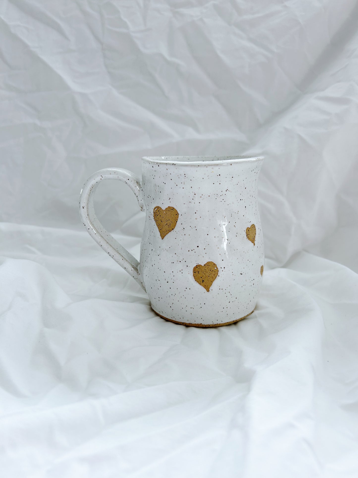 Large Heart mug | Simple White