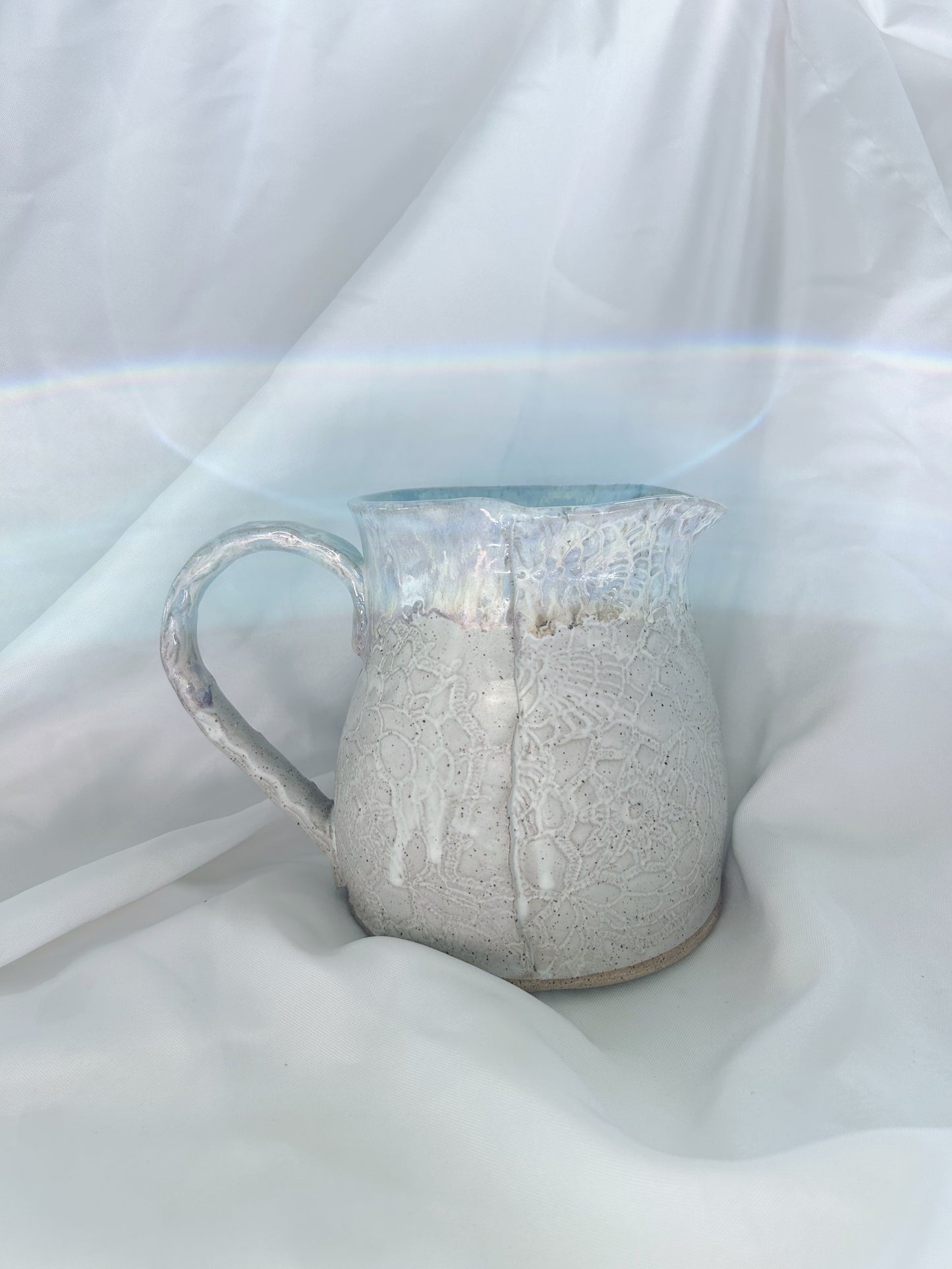 Lace water pitcher| lavender mist