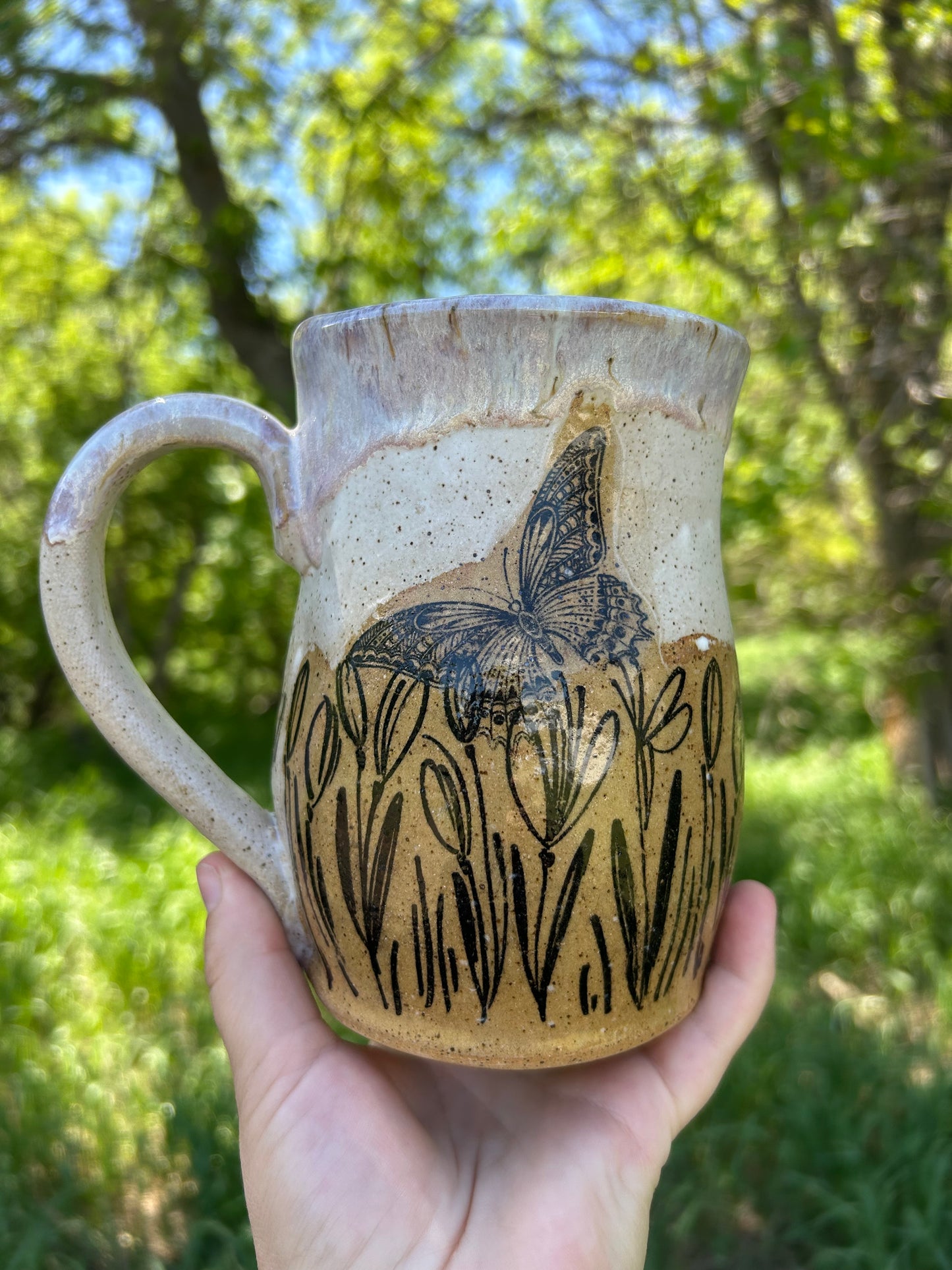 XL lavender mug