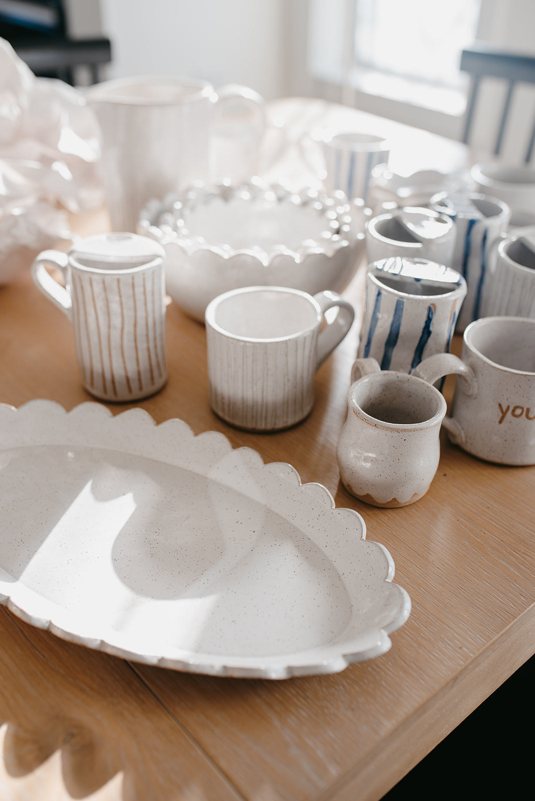 Scalloped platter