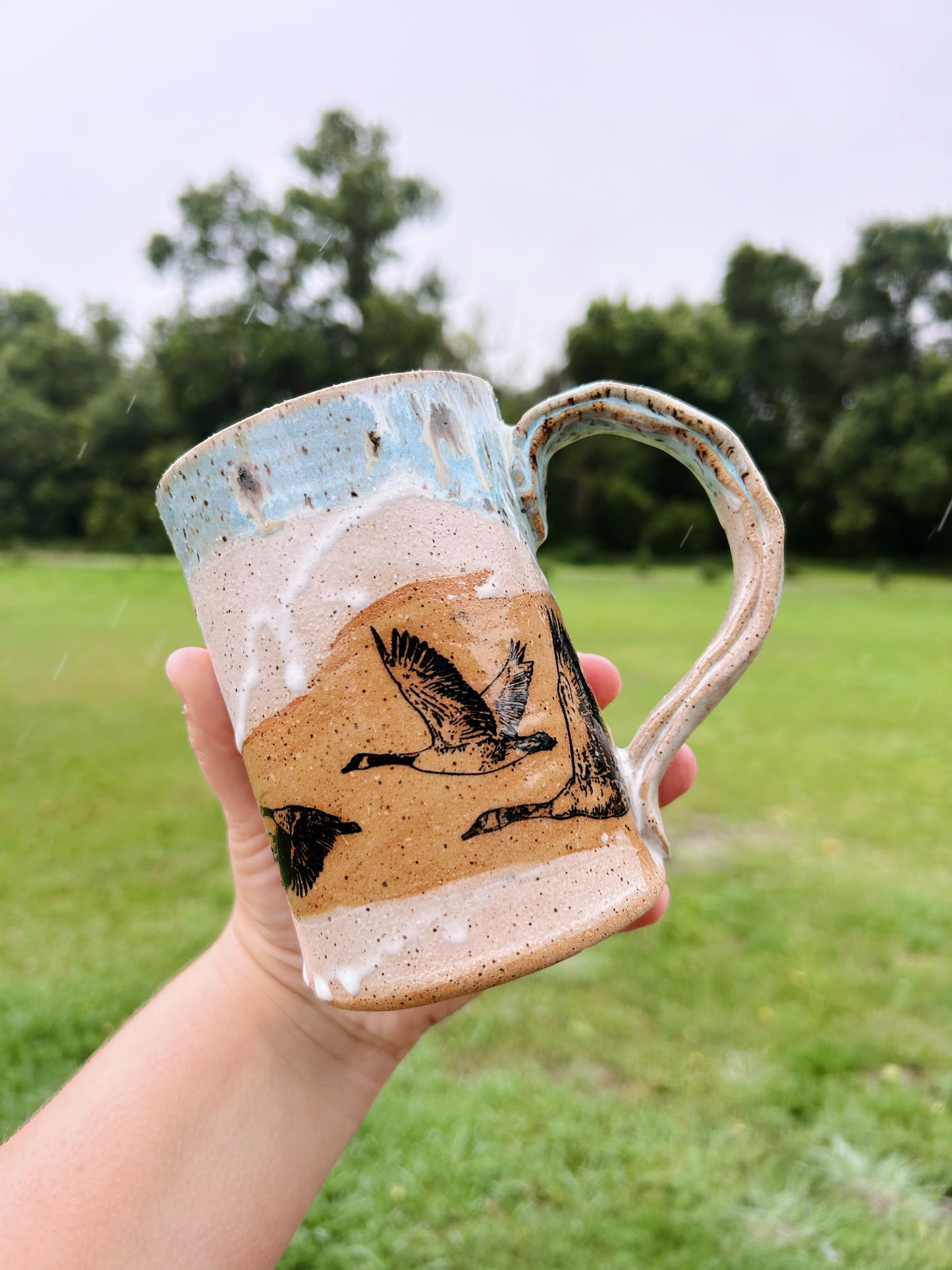 Canada geese mug | Quail egg