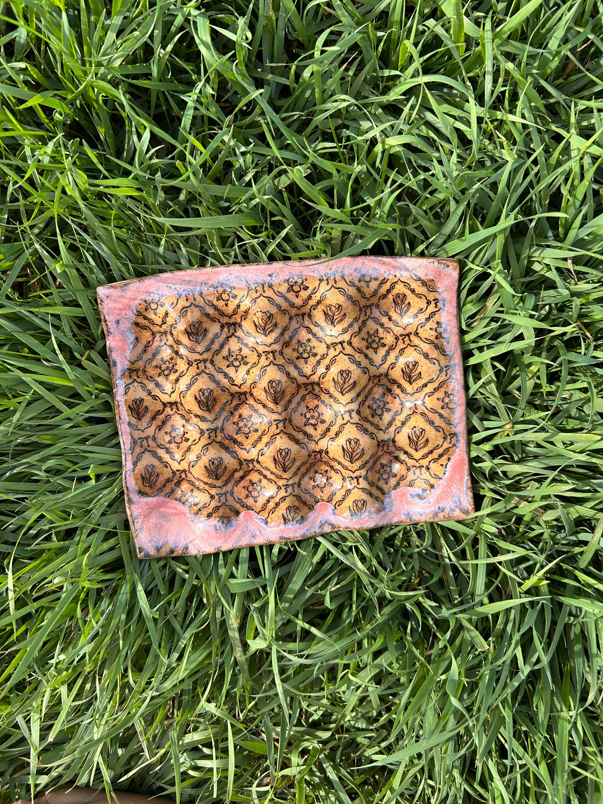 Floral egg tray