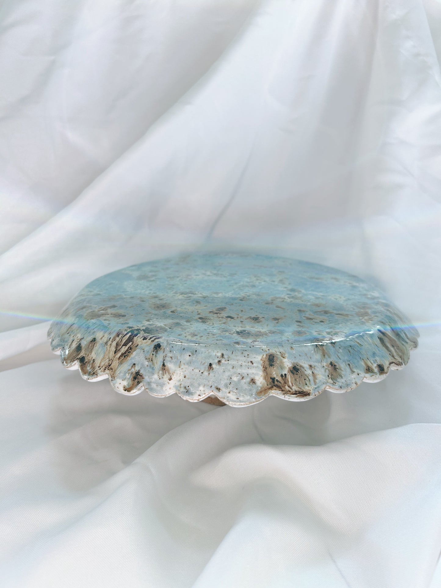 Scalloped cake stand | Pebble Brook