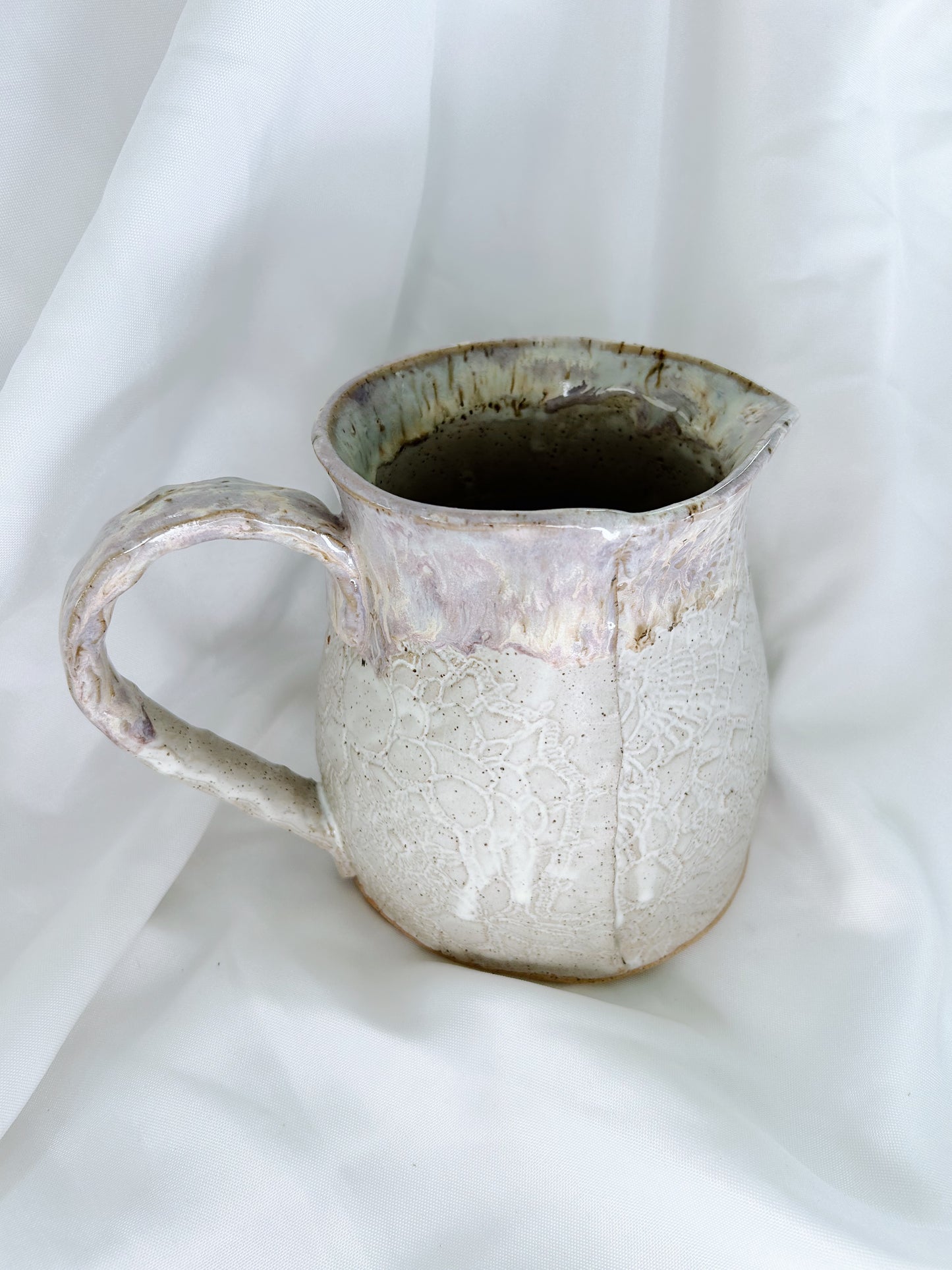 Lace water pitcher| lavender mist