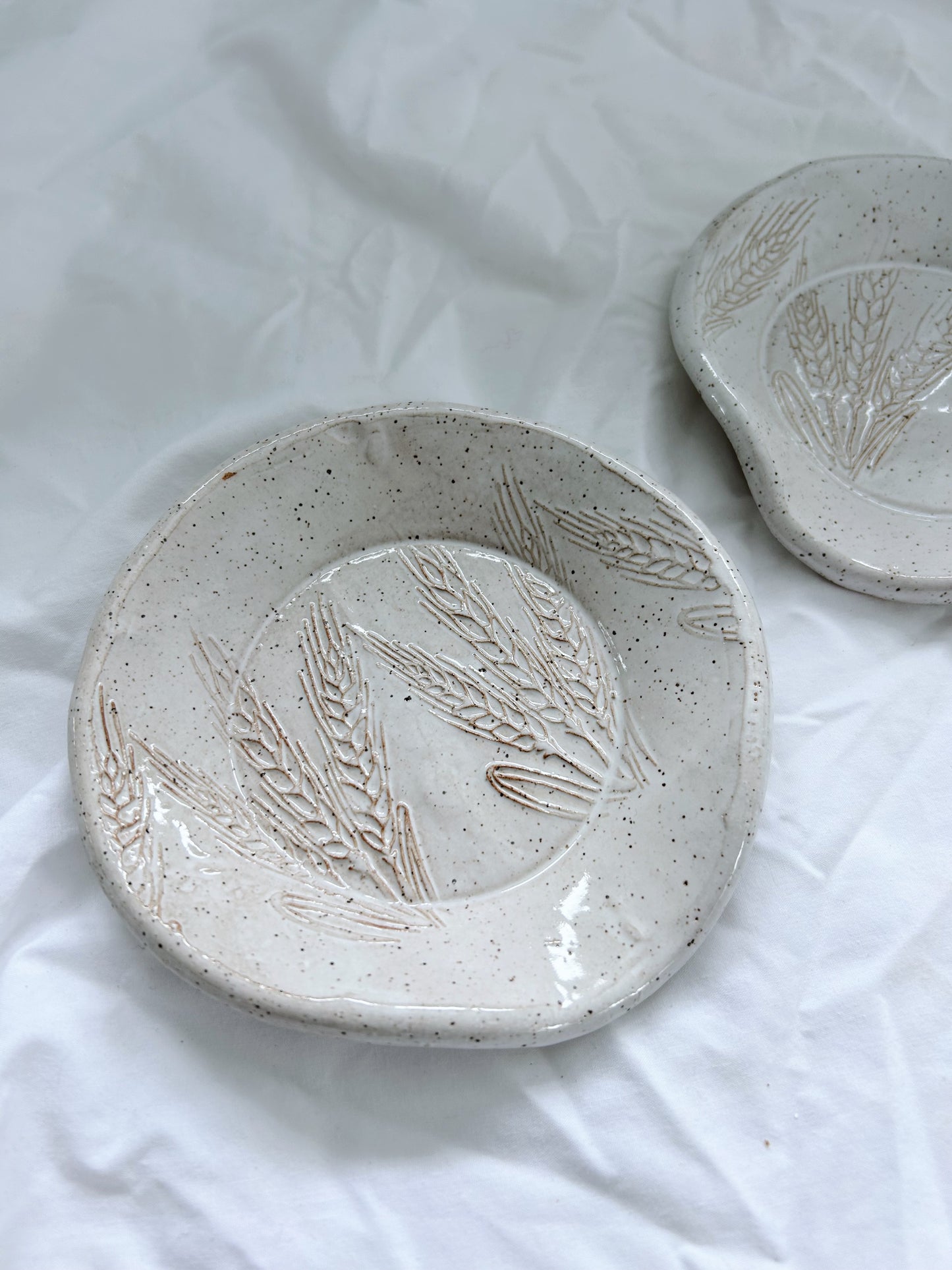 Wheat spoon rest | White