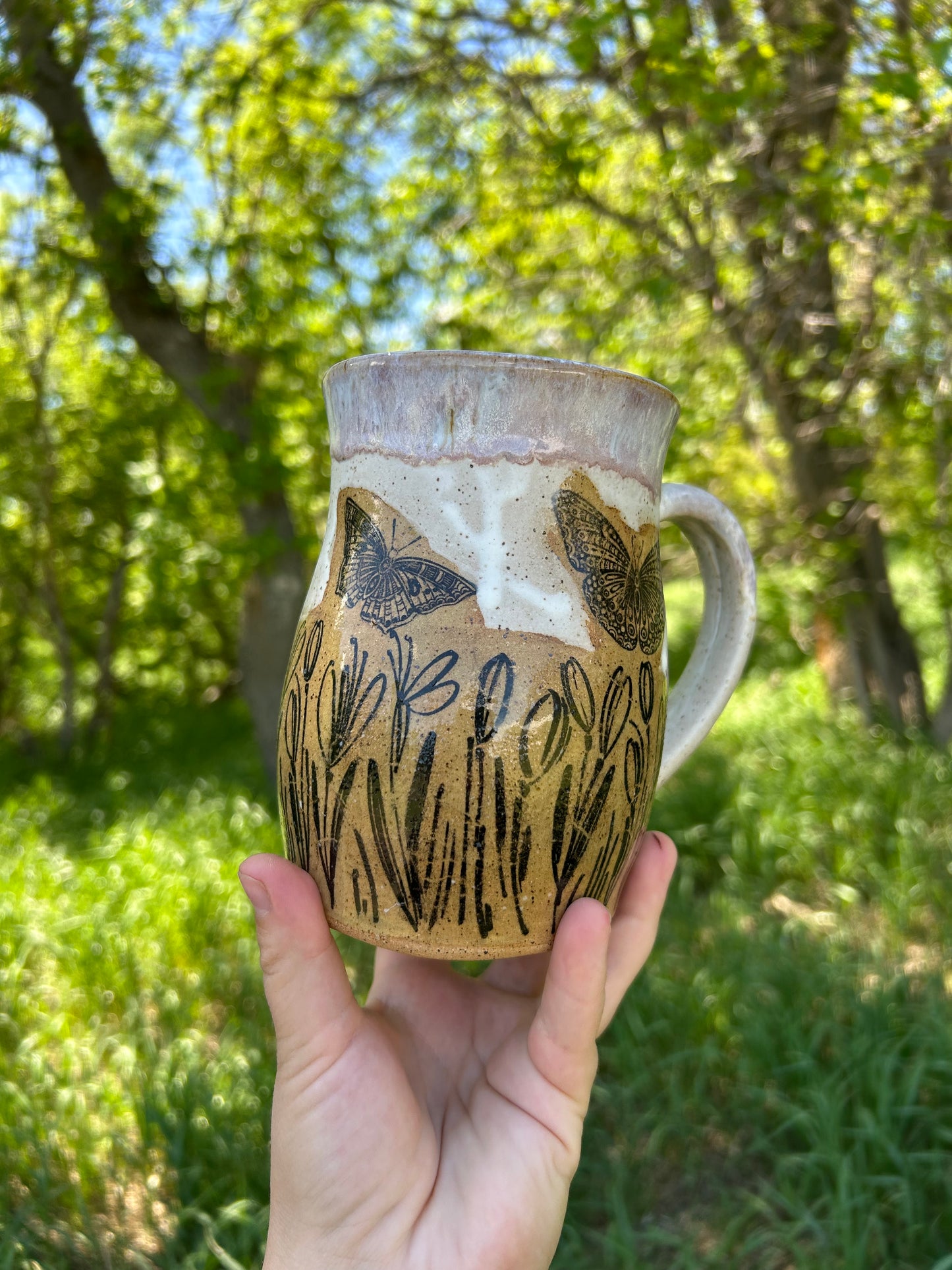 XL lavender mug