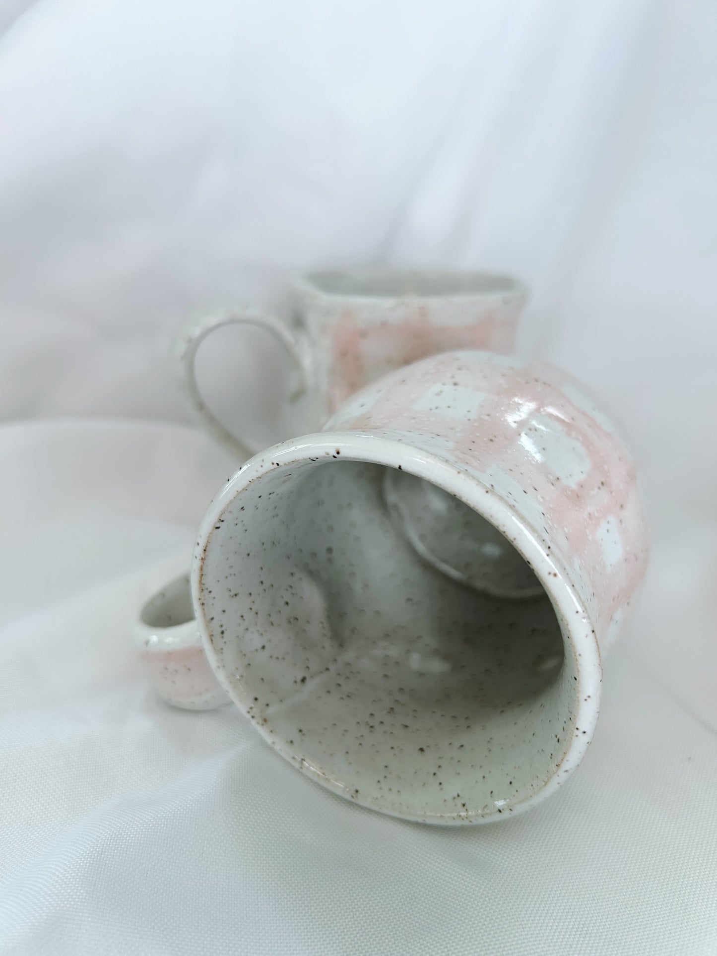 Gingham mug | pink