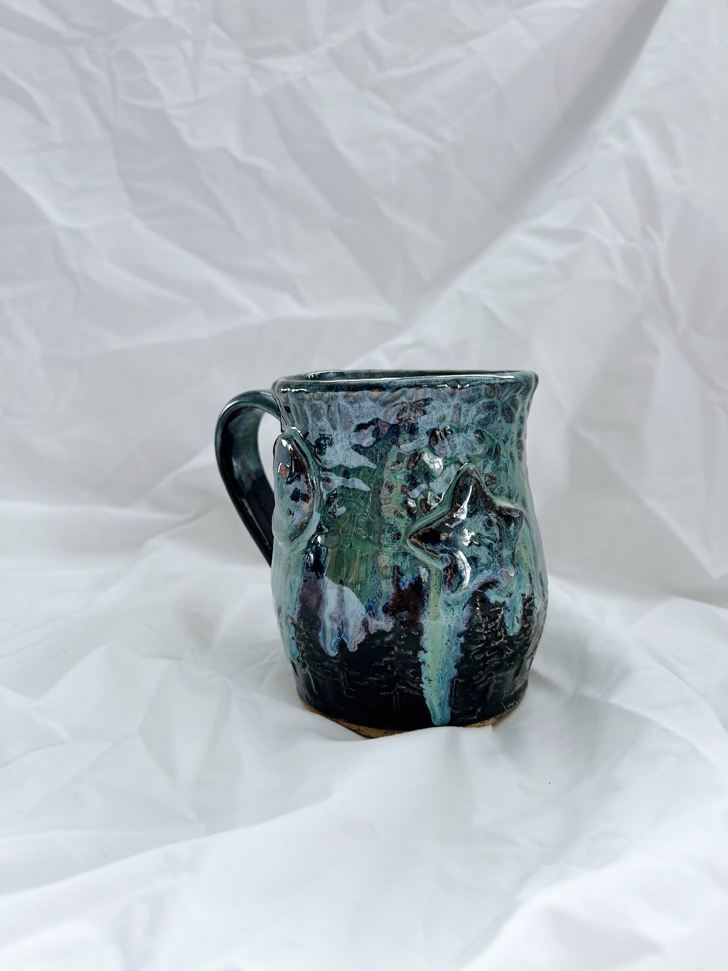 Large Moon and Stars Mug | Northern lights