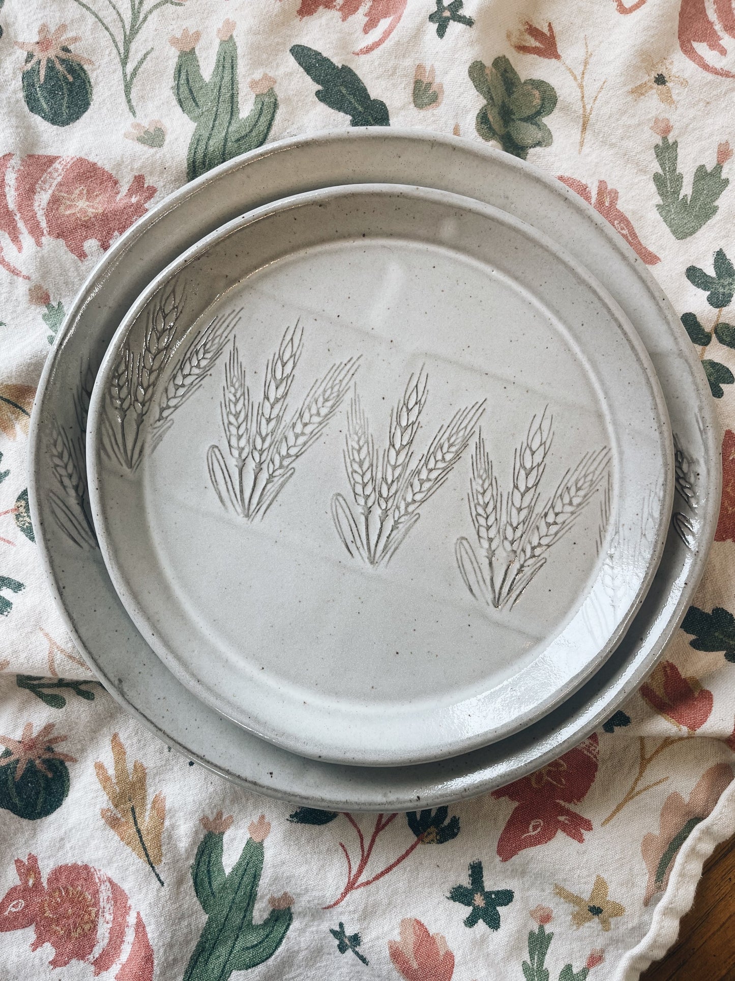 White wheat dinnerware PREORDER image 0