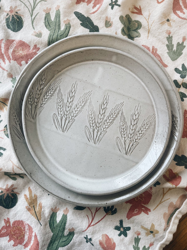 White wheat dinnerware PREORDER image 0